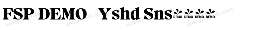 FSP DEMO   Yshd Sns字体转换